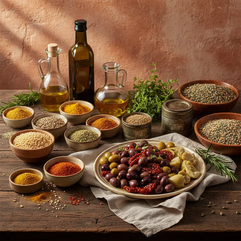 Les indispensables du garde-manger méditerranéen